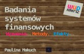 Badania systemow finansowych. WUD Krakow 2012