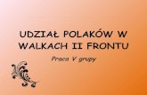 Udział Polaków w walkach II frontu