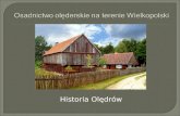 Osadnictwo olęderskie na terenie Wielkopolski
