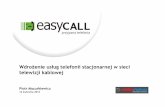 Telefonia stacjonarna w sieci kablowej - easyCall.pl SA (Media Forum - kwiecień 2012)