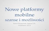 infoShare 2013: Kamil Brzeziński - Nowe platformy mobilne - szanse i możliwości.