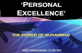 Personal excellence’ the power of muhammad