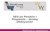 WordCamp 2013 - SEO po Pandzie i Pingwinie – działaj efektywnie!