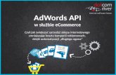 Automatyzacja kampanii AdWords i strategii długiego ogona z AdWords API, czyli jak sprzedawać więcej, optymalizując koszty