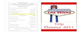 Las Vegas 5 Day Planner