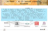 HITRAP – A CS based control system R. Bär, W. Barth, D. Beck, T. Beier, M. Bevcic, E. Berdermann, K. Blaum, M. Block, A. Bräuning- Demian, H. Brand, K.