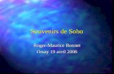 Souvenirs de Soho Roger-Maurice Bonnet Orsay 19 avril 2006.
