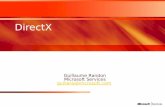 DirectX Guillaume Randon Microsoft Services guillara@microsoft.com.