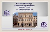 Fachausbildungs- Entwicklungszentrum Zielona Góra ul. Stary Rynek 17 zdjęcie zdz zg .