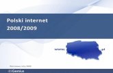 Polski Internet 2008/2009 - raport Gemius.pl