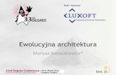 Ewolucyjna architektura (Konferencja 33rd Degree)