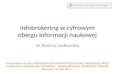 Infobrokering w cyfrowym obiegu informacji naukowej