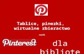 Tablice, pinezki, wirtualne zbieractwo, czyli Pinterest dla bibliotek