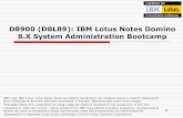 D8L75_D8750 Lotus Domino 8.5 System Administration Fundamentals