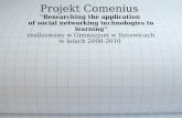 Projekt comenius researchingthe_application_of
