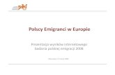 2008 Polscy Emigranci W Europie