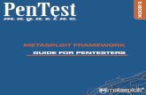 Metasploit Framework, Guide for Pentesters.