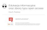 Edukacja informacyjna oraz zbiory typu open access
