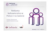 2011.03 Grzegorz Sławatyński - Rynek reklamy behawiorlanej w Polsce i na Świecie