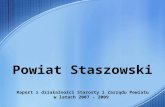 Powiat Staszowski Raport  2007-2009