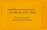 Usability w e commerce