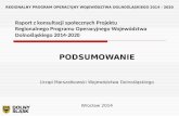 Raport z konsultacji społecznych Projektu RPO Województwa Dolnośląskiego 2014-2020
