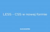 LESS - CSS w nowej formie