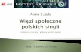 Social relations of single people in Poland - summary of research / Więzi społeczne polskich singli - podsumowanie badań