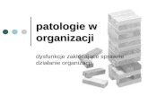 Patologie W Organizacji