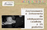 Krzysztof Wychowałek, Źródła.org - Zastosowanie Internetu do zdobywania środków z 1% podatku