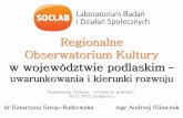 Obserwatorium Kultury - prezentacja konferencja "Kultura – od wizji do praktyki" 30.11.2012, Bydgoszcz
