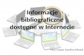 Informacje bibliograficzne dostępne w internecie