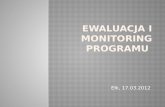 Ewaluacja i monitoring programu
