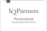 Prezentacja podsumowująca działania IQ Partners S.A. w 2012 roku.