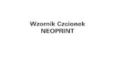 Wzornik czcionek Neoprint na Wydziale Wzornictwa