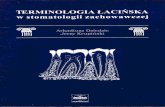 Terminologia Lacinska w Stomatologii Zachowawczej
