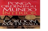 Gordon MacDonald - Ponga Orden en Su Mundo Interior