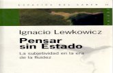 LEWKOWICZ - Pensar Sin Estado