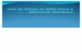 Uso de Telnet en Windows/Linux