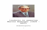 Laudatio in memoriam Martin Bodinger (1929-2012)