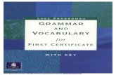 Grammar and Vocabulary for FCE (With Key)