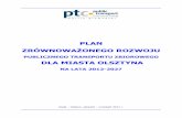 Planu zrównoważonego rozwoju publicznego transportu zbiorowego dla Miasta Olsztyna na lata 2012 – 2027