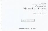 Manuel M. Ponce Obra Completa Para Guitarra Miguel Alcazar.