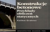 Grabiec Kalikst - Konstrukcje betonowe. Przykłady obliczeń statycznych