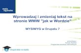 WYSIWYG w Drupalu 7 - Tomasz Rychter