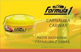 Formula 1 f1761 pasta woskowa Carnauba z gabka dlugotrwala ochrona wysoki polysk do wszelkich typow lakierow latwo sie naklada
