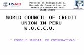 WORLD COUNCIL OF CREDIT UNION IN PERUW.O.C.C.U. - CONSEJO MUNDIAL DE COOPERATIVAS