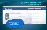 Como crear  un facebook