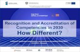 Recognition and Accreditation of Competencies in 2030:  How Different?