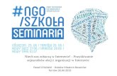 Niech nas zobaczą w internecie! - pozyskiwanie sojuszników akcji i organizacji w internecie- prelekcja Pawła Chlebickiego  z Kraków Miastem Rowerów na #NGO /Szkoła